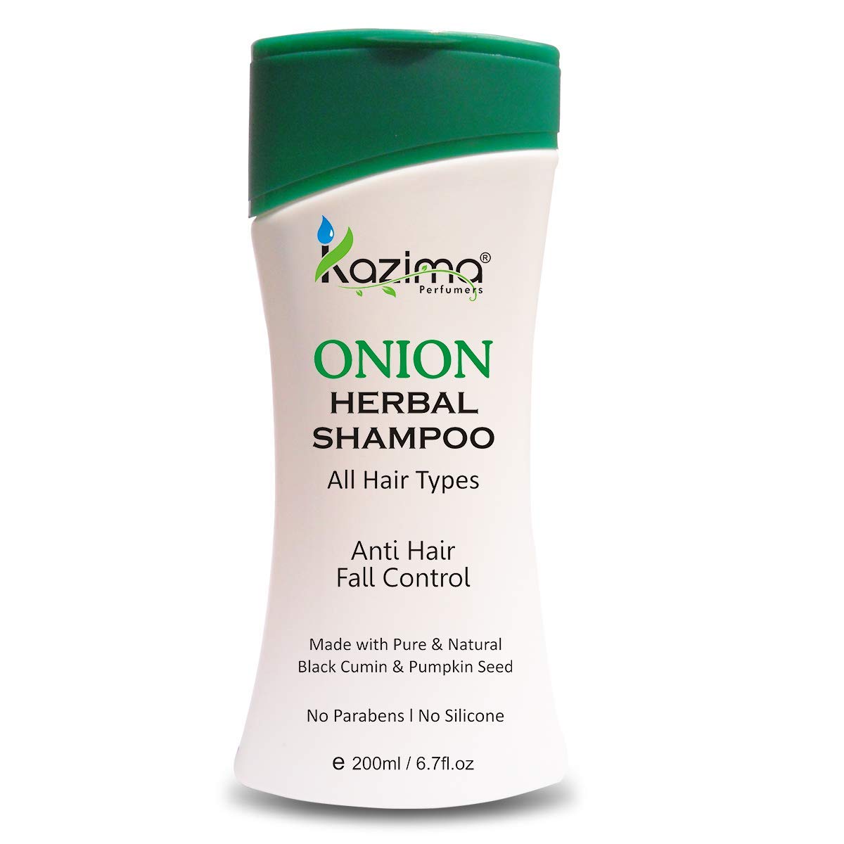 KAZIMA Onion Herbal Shampoo with Multivitamins & Milk Proteins - 200ml for Hair Growth & Scalp Care | Perfect for Damaged Hair Repair & Daily Nourishment