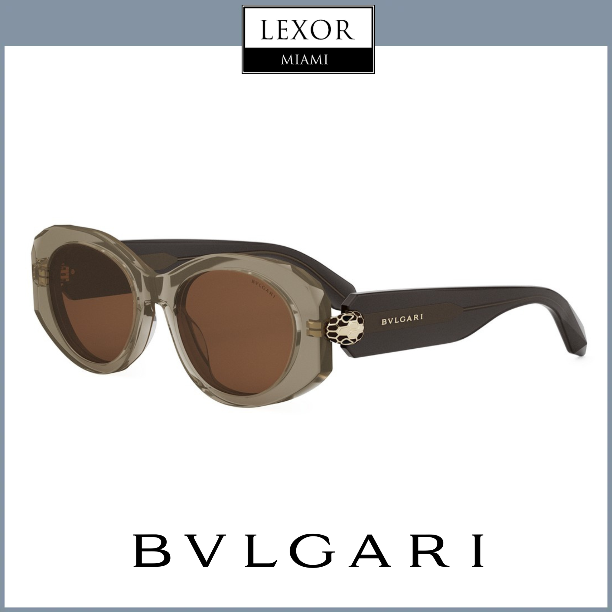 Bvlgari Serpenti BV40007I 5272F Luxury Sunglasses for Women - UV Protection & Stylish Design - Perfect for Travel, Beach & Outdoor Activities