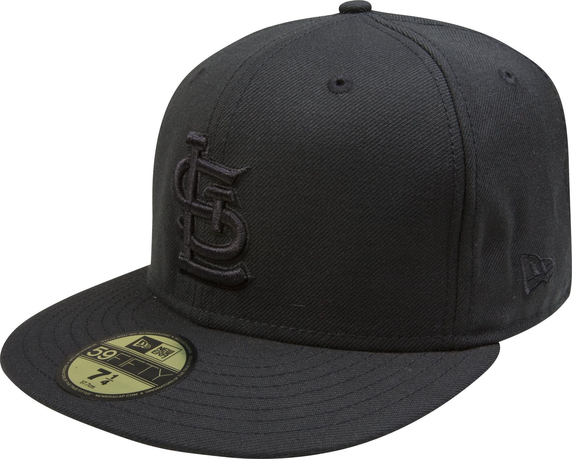 New Era MLB Black on Black 59FIFTY Fitted Baseball Cap - Official Licensed Hat for Men & Women - Perfect for Sports Fans, Streetwear & Casual Outfits