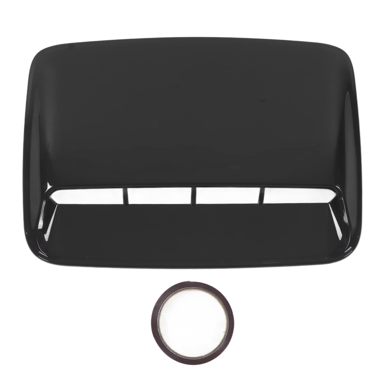 Universal Glossy Black Hood Air Vent Cover for Car Modification - Enhance Engine Cooling & Style for Sports Cars, Tuners & Performance Vehicles
