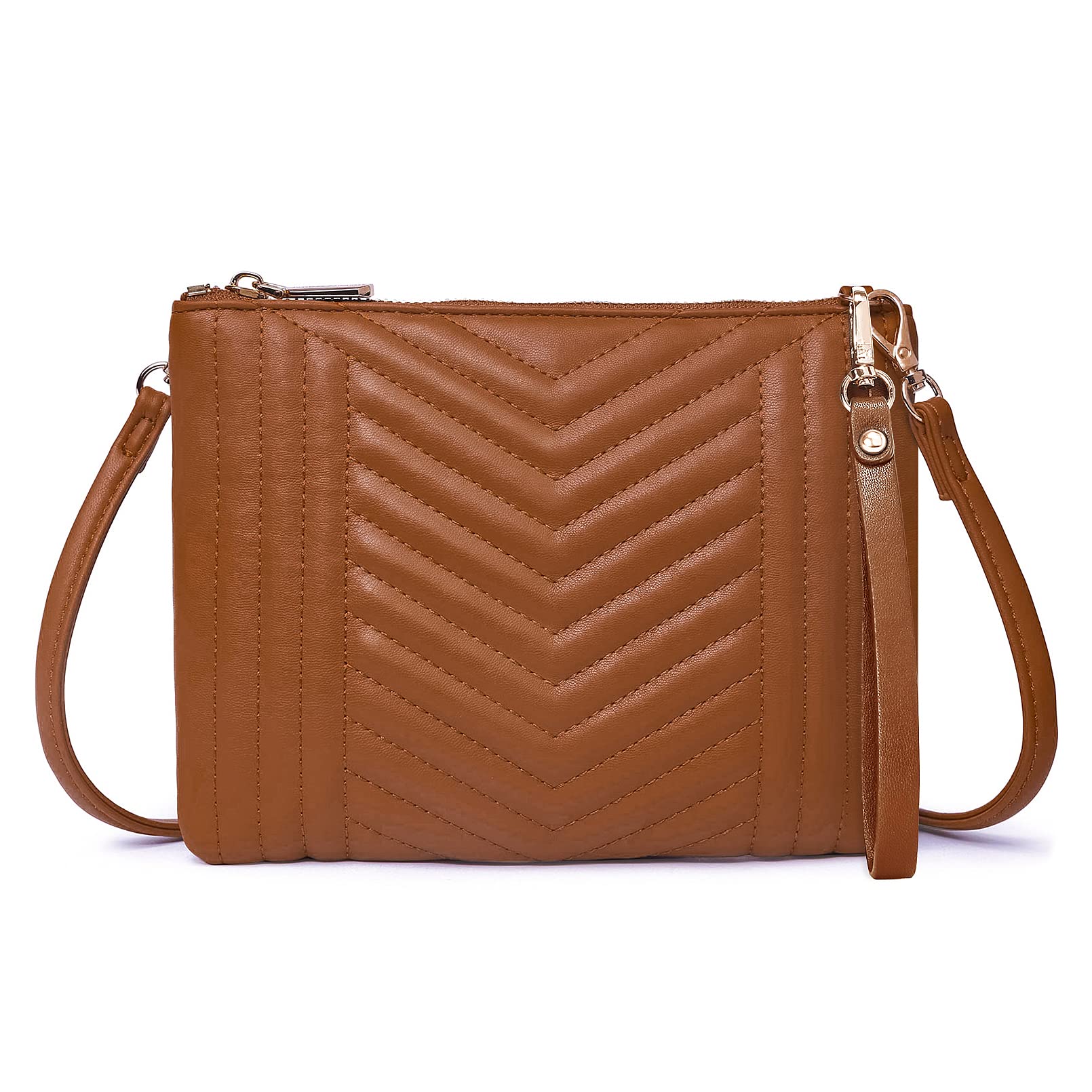 Stylish Vegan Leather Crossbody Bags for Women - Small Purse & Handbag with Wristlet Strap | Perfect for Everyday Use, Travel & Night Out