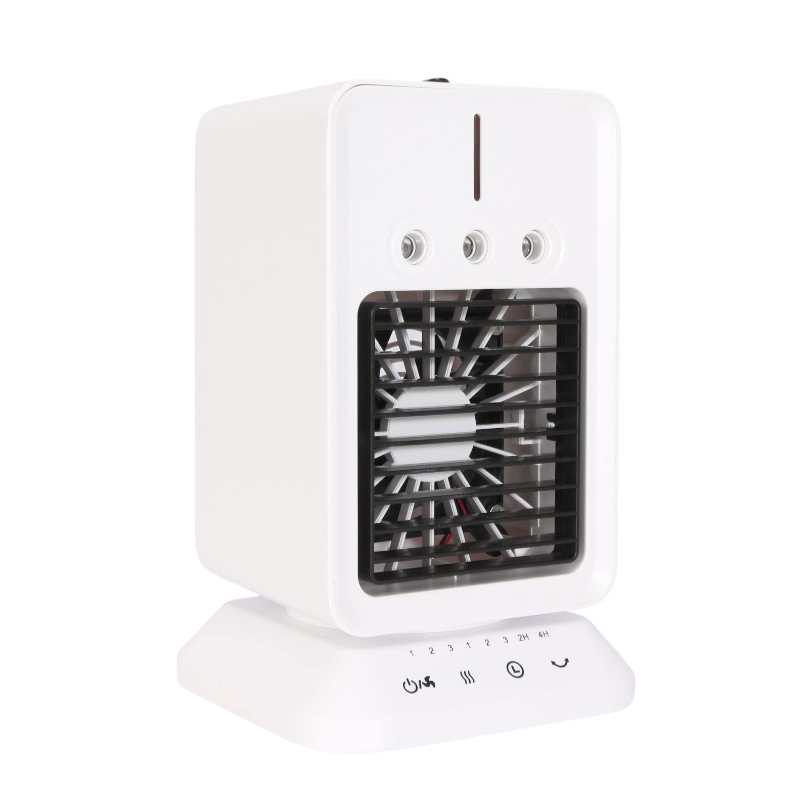 3-in-1 Evaporative Air Cooler with 2-Speed Fan, Portable Humidifier & 2000mAh Battery for Room, Office, Bedroom, and Outdoor Use