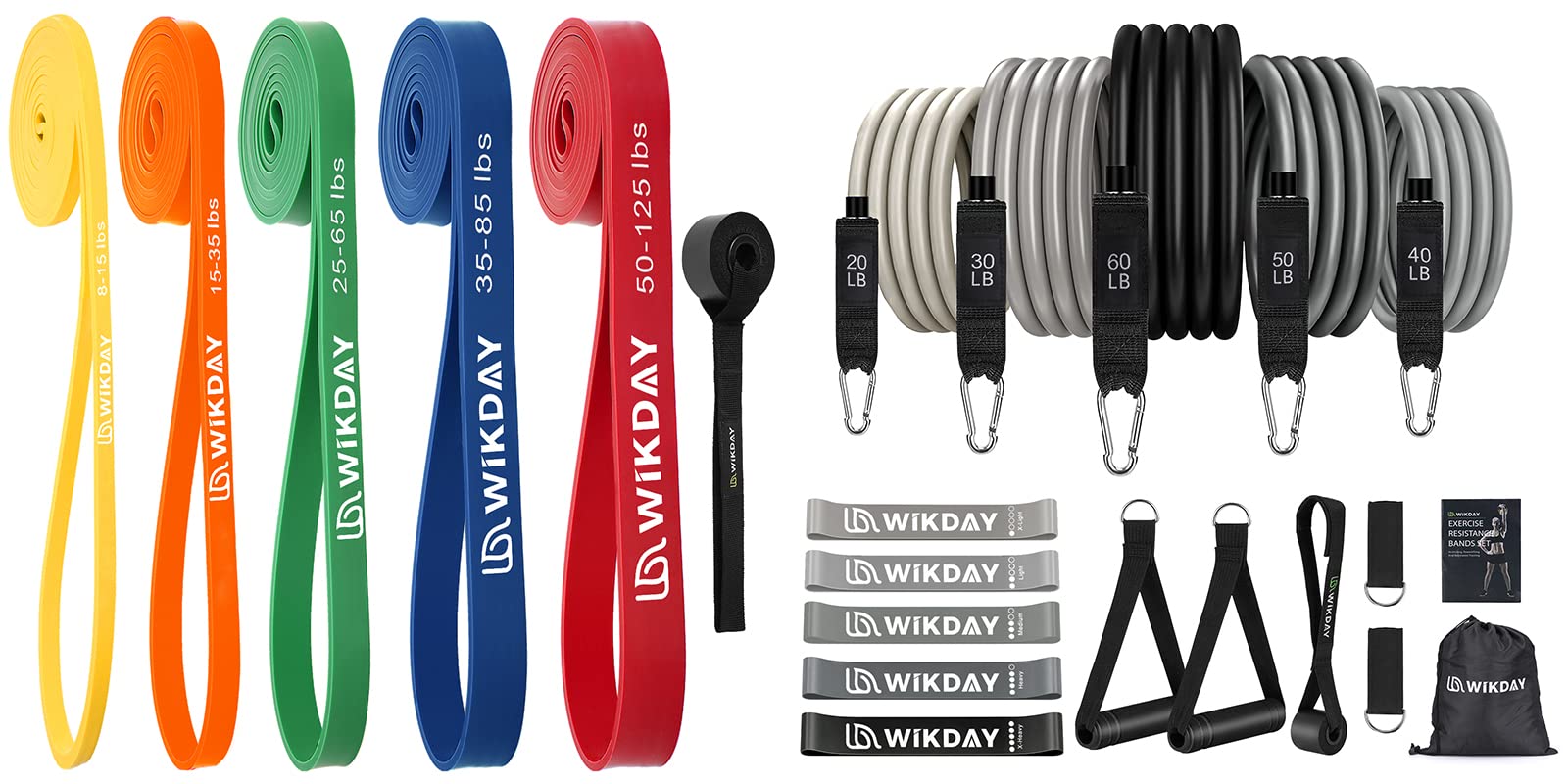 Premium Resistance Bands Set for Home & Gym Workouts - Stretchable Exercise Bands with Door Anchor for Strength Training, CrossFit, Pull Up Assistance, Yoga & Physical Therapy - Ideal for Men & Women Fitness Enthusiasts