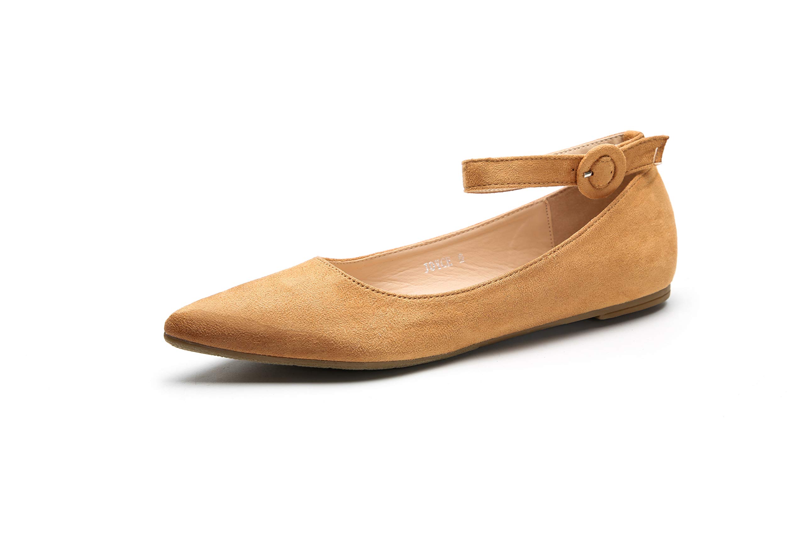 Mila Lady Joyce Comfortable Pointed Toe Slip-On Ballet Flats for Women - Elegant Dress Shoes for Work, Office & Special Occasions