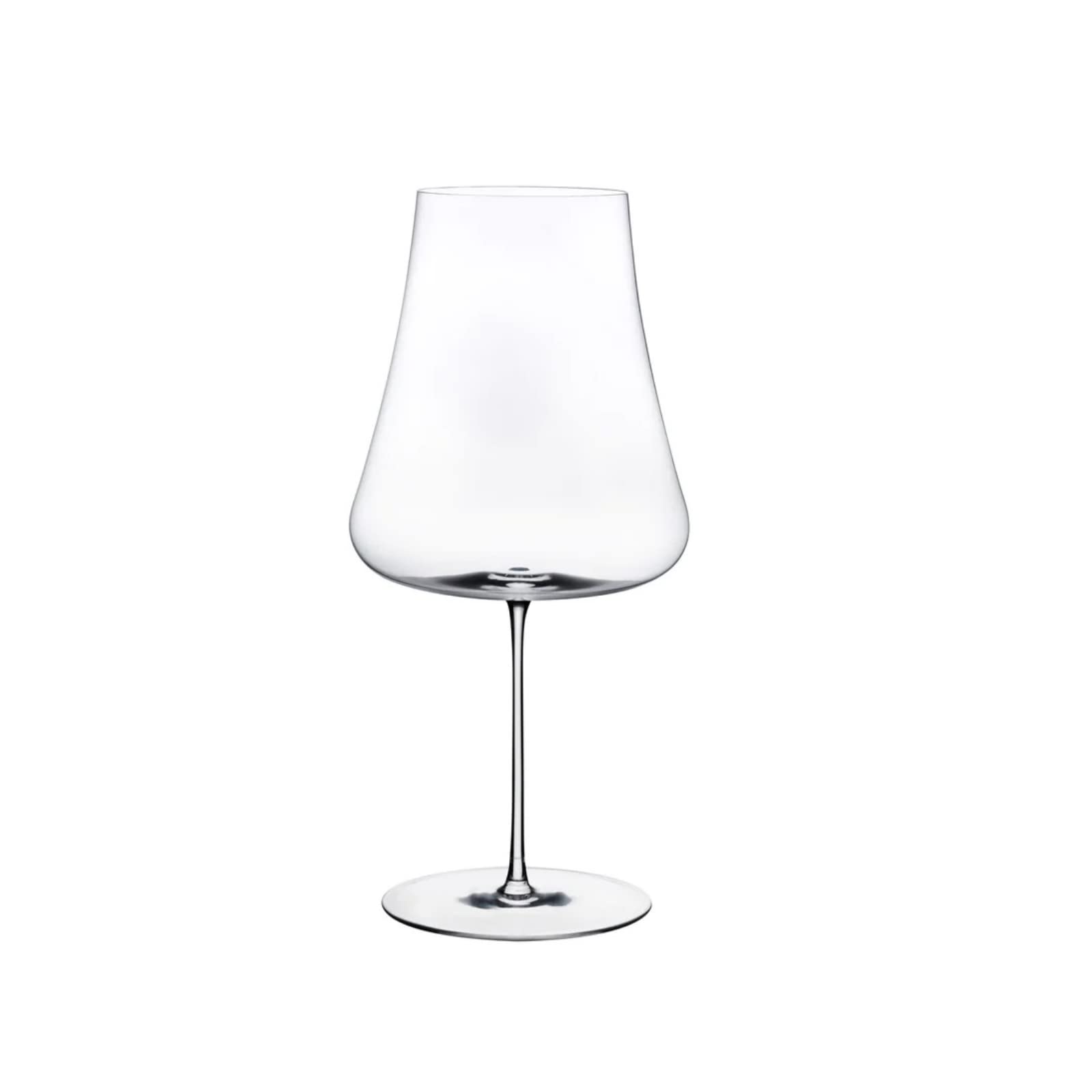 Premium Italian Crystal Red Wine Glass Set - 33.75oz Nude Glass Stem with Volcano Ion Shield - Elegant 9.75