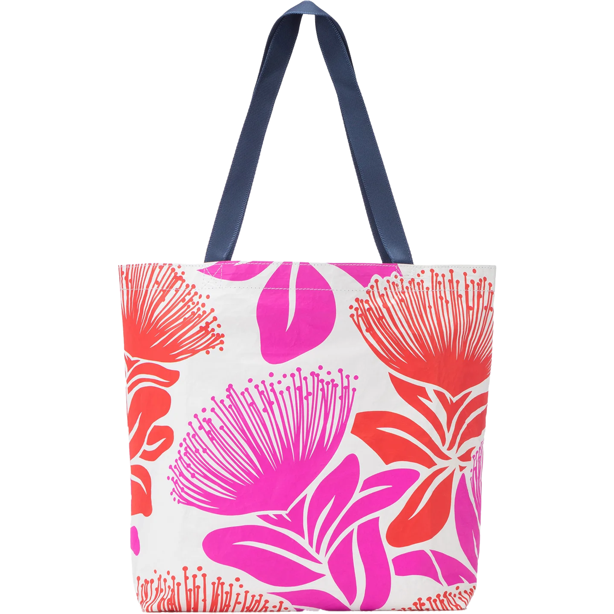 Big Island 'Ohi'a Lehua Reversible Tote Bag - Hawaiian Floral Print Beach Tote for Women - Perfect for Shopping, Travel & Beach Day Essentials