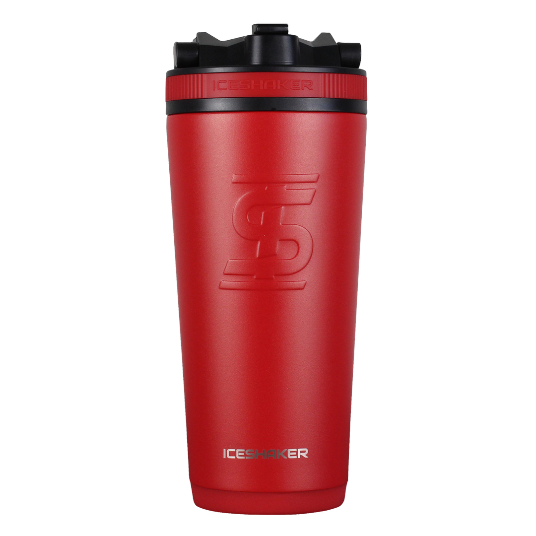 Custom 26oz Sports Water Bottle with Leak-Proof Lid - Red | BPA-Free Insulated Stainless Steel Bottle for Gym, Hiking & Outdoor Activities