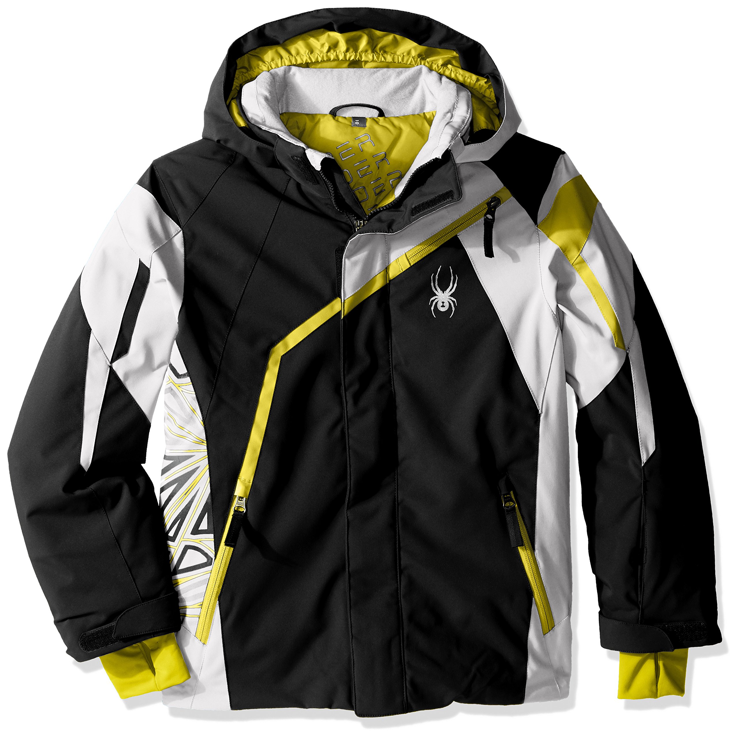 Spyder Boys Challenger Ski Jacket - Waterproof Insulated Winter Coat with Hood for Kids | Snowboarding & Outdoor Activities