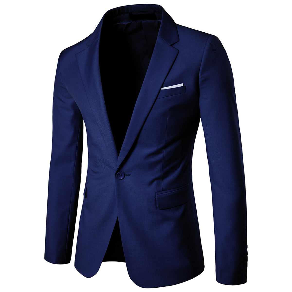 Navy Slim Fit Casual Blazer for Men - Business & Office Wear - Perfect for Work, Meetings & Formal Events