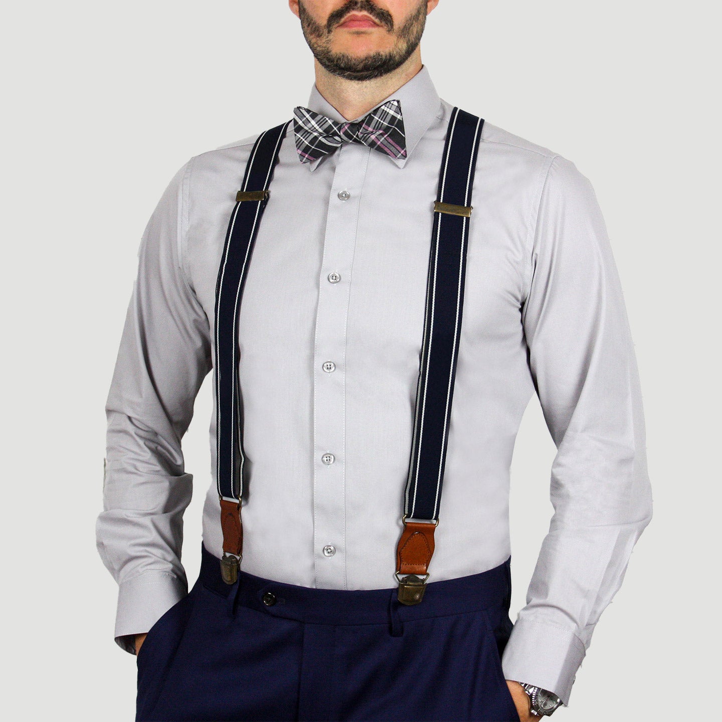 ARTURO Modern Fit Long Sleeve Grey Dress Shirt for Men - Big & Tall Sizes 4X to 6X - Premium Business Casual Office Wear & Formal Occasions