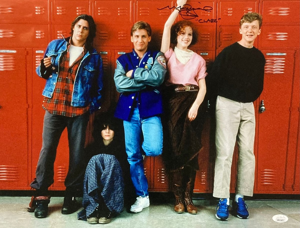 Molly Ringwald Autographed 16x20 The Breakfast Club Movie Photo - Signed Claire Inscription with JSA COA - Perfect for Film Memorabilia Collectors & 80s Movie Fans