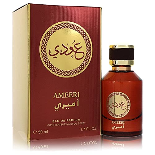Rihanah Ameeri Eau De Parfum Spray for Men & Women - 1.7 oz Luxury Cologne | Long-Lasting Fragrance for Date Night, Office & Special Occasions