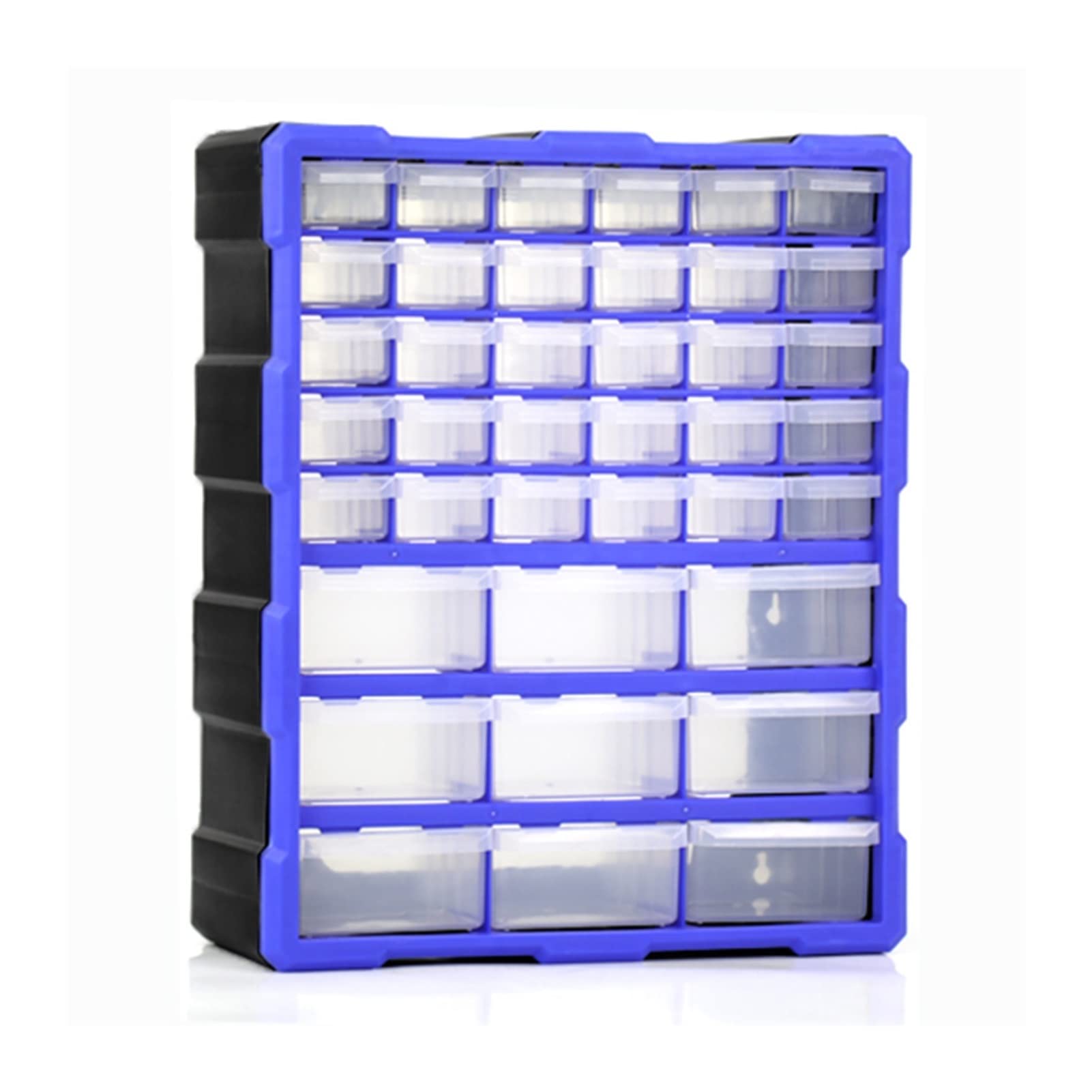 39-Drawer Plastic Storage Cabinet - Heavy Duty Tool Box & Organizer for Hardware, Nuts, Bolts, Screws & DIY Craft Supplies | Perfect for Garage, Workshop & Home Organization