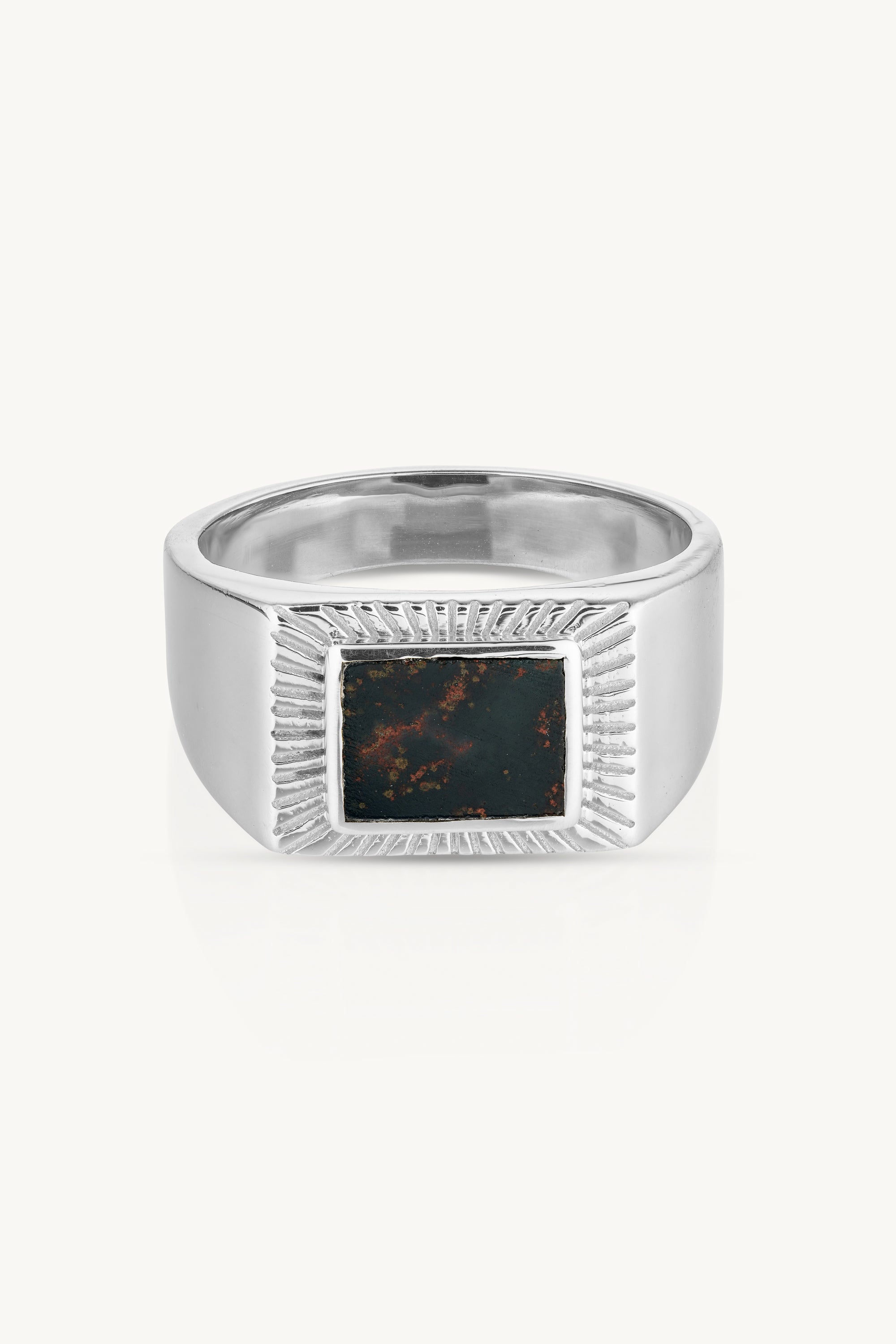 Harvey Sterling Silver Signet Ring for Men - Classic Engraved Personalized Jewelry Gift for Weddings, Anniversaries & Special Occasions