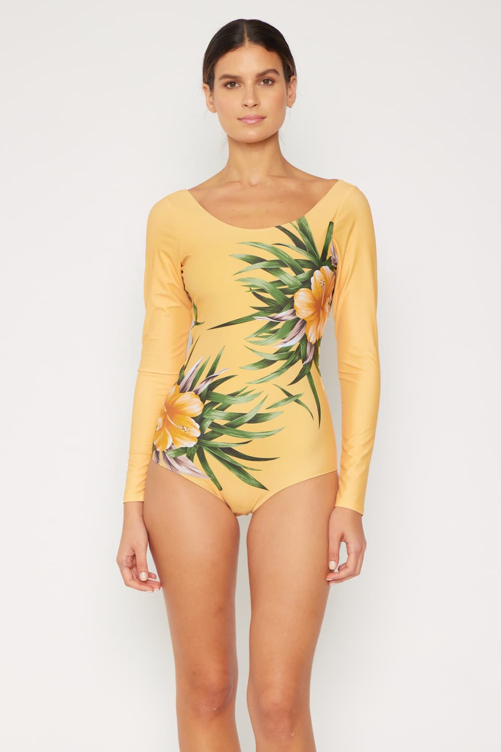 Marina West Swim Cool Down Long Sleeve One Piece Swimsuit for Women - UPF 50+ Sun Protection, Comfortable Swimwear for Beach, Pool & Water Sports