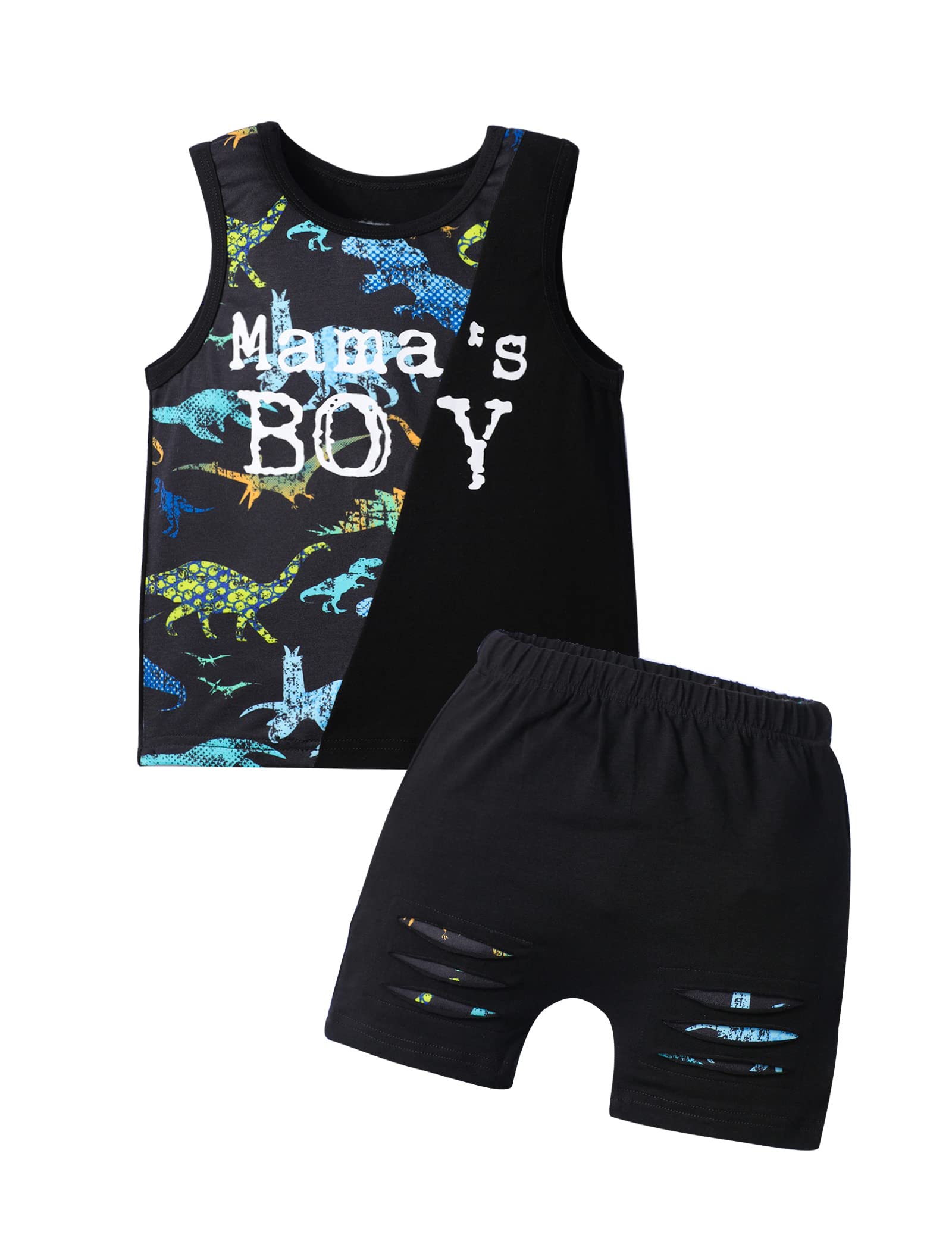 Toddler Baby Boy Clothes - Cotton Sleeveless Summer Shorts Set | Comfortable Playwear for Hot Weather & Outdoor Activities