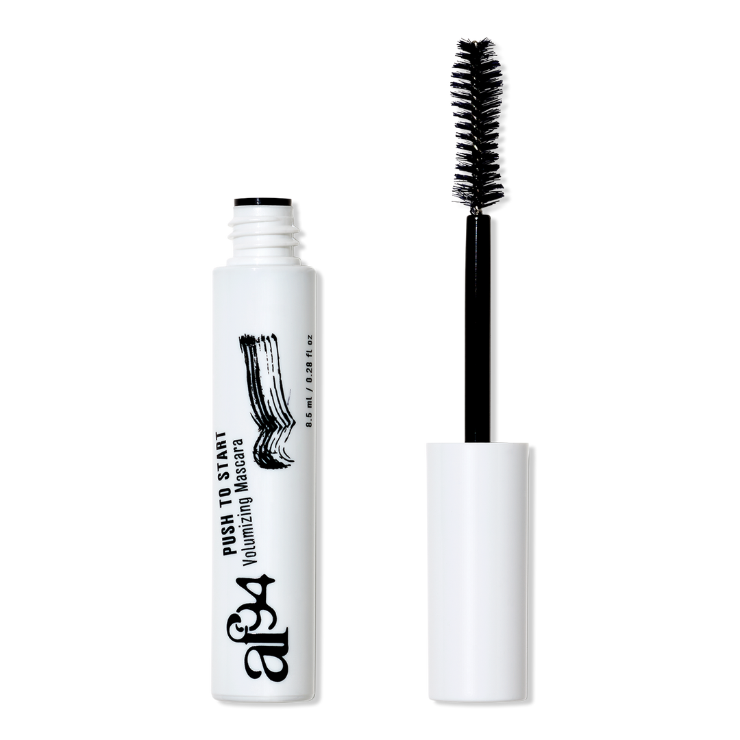 Push To Start Volumizing Mascara - Black Lengthening & Thickening Mascara for Dramatic Lashes | Perfect for Day to Night Makeup & Special Occasions
