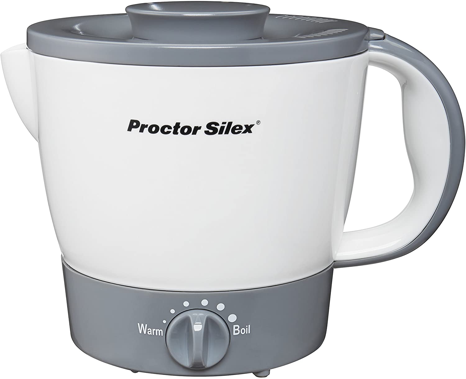 Proctor Silex 48507 Electric Hot Pot - Fast Boiling, 1.7 Quart Stainless Steel for Tea, Coffee, Soup & Noodles - Perfect for Dorms, Offices & Small Kitchens