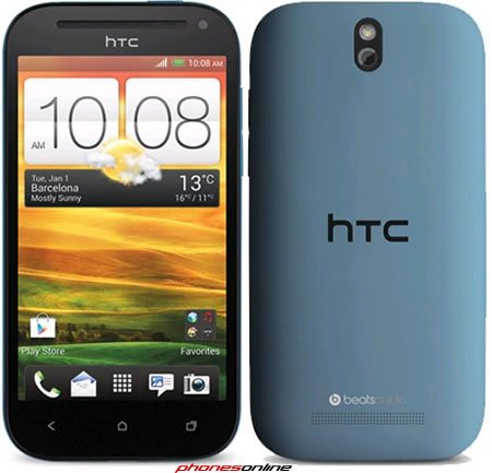 HTC One SV Unlocked Smartphone - Blue | 4G LTE Android Phone with 8MP Camera | Perfect for Travel, Work & Entertainment