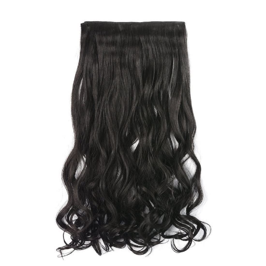 Stylish Curly Black Hair Extensions for Women - Natural Look & Volume - Perfect for Parties, Weddings & Everyday Wear