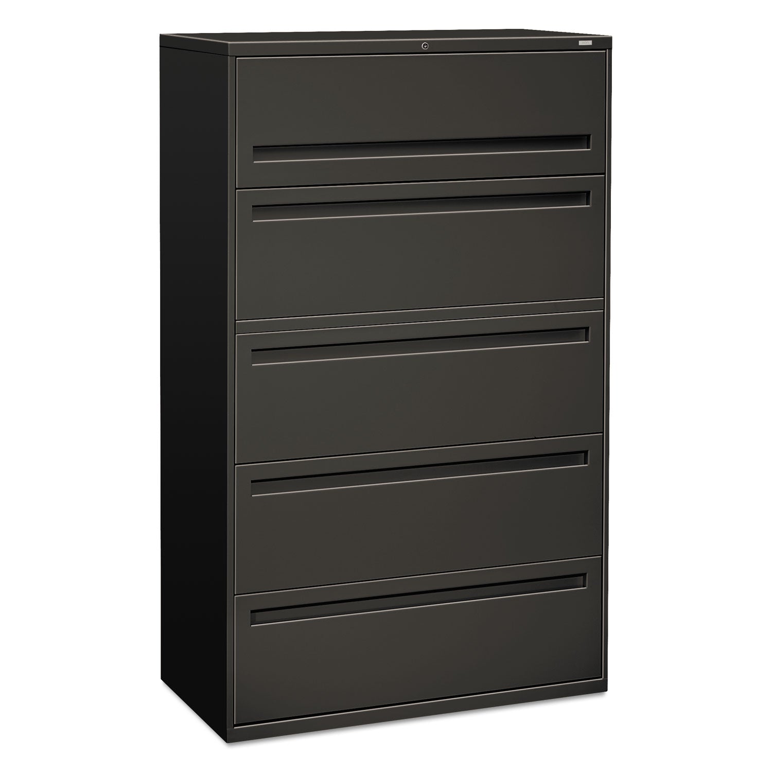 700 Series 5-Drawer Lateral File Cabinet with Roll-Out Shelves - 42