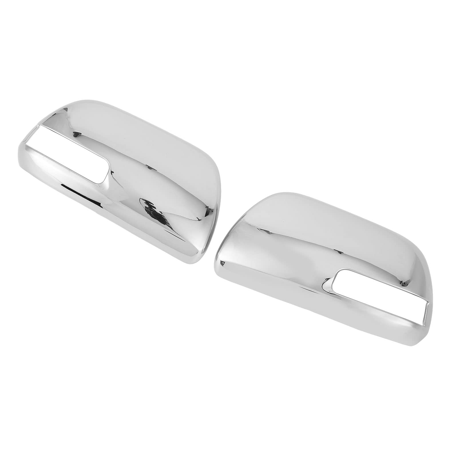 Durable Kadimendium Car Mirror Housing - Left & Right Side Wearproof Full Protection Silver Mirror Covers | Anti-Scratch Electroplating for Auto Exterior | Perfect for Daily Commute & Road Trips