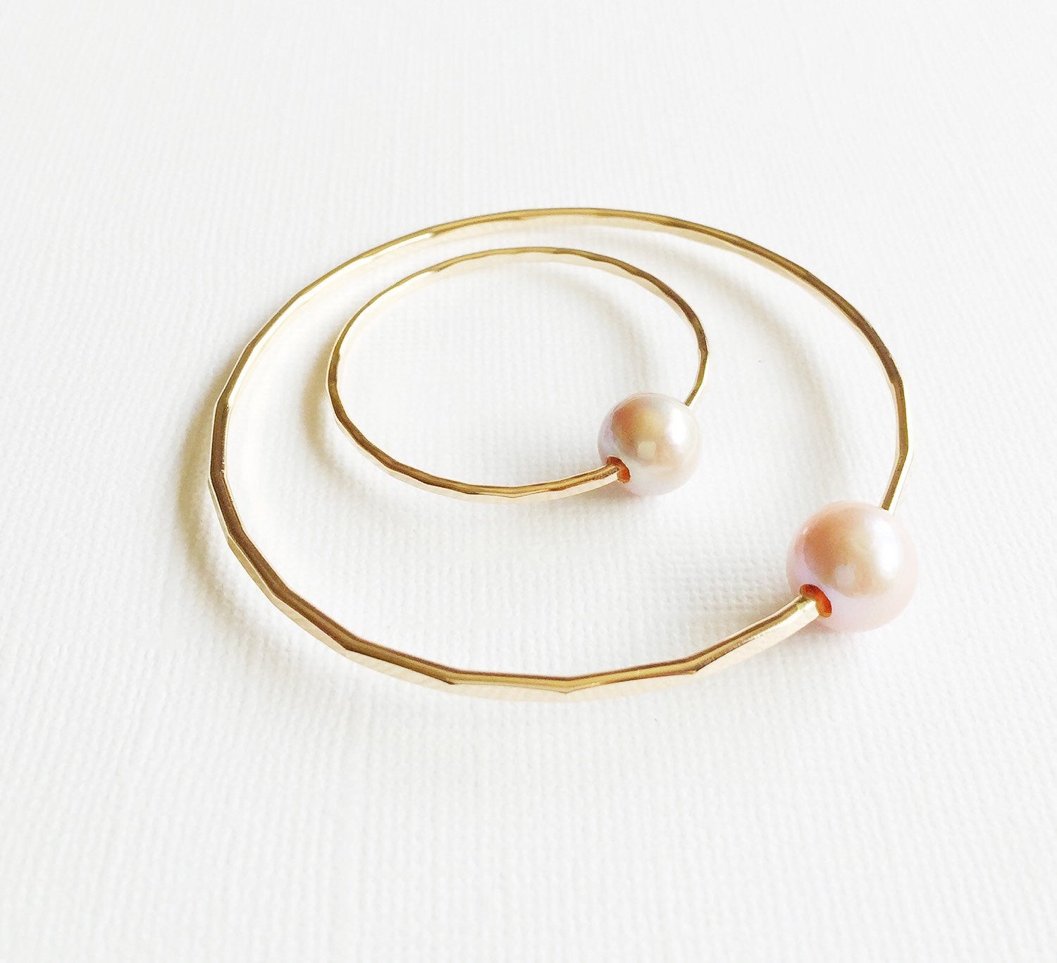 Amelia Pink Pearl Bangles Set (B260) - Elegant Bracelet for Women, Perfect for Parties, Weddings & Daily Wear