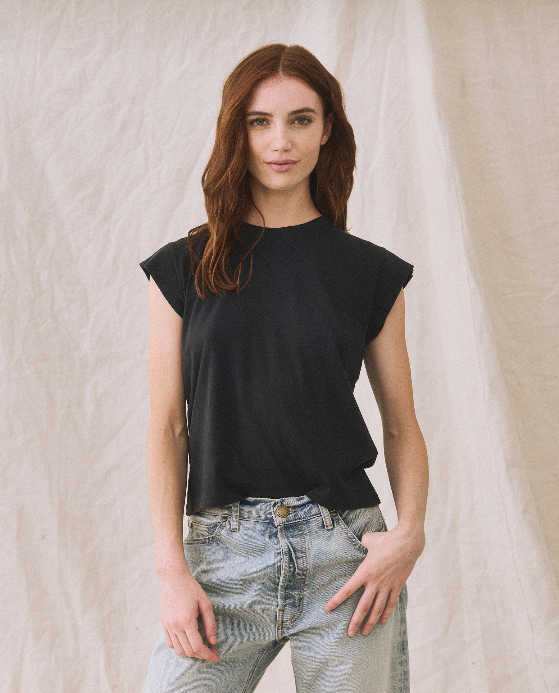 The Peak Shoulder Tee - Premium Soft Cotton Almost Black T-Shirt for Men | Casual Wear, Street Style & Everyday Comfort