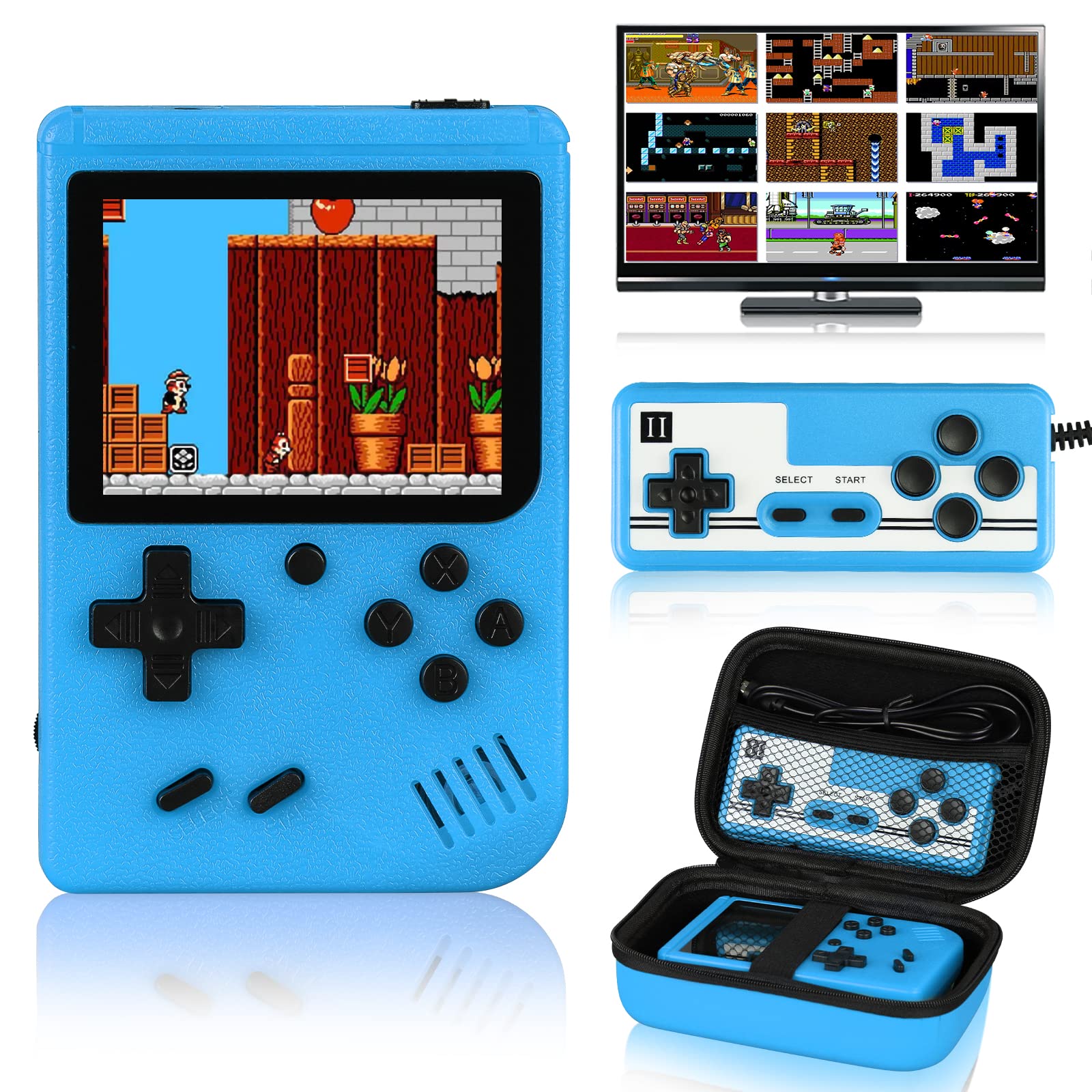 **Vaomon Retro Handheld Game Console - 400+ Classic FC Games, TV & 2-Player Support, Protective Shell Included - Perfect Gift for Kids & Gamers (Ideal for Travel, Parties & Nostalgic Gaming Fun)**