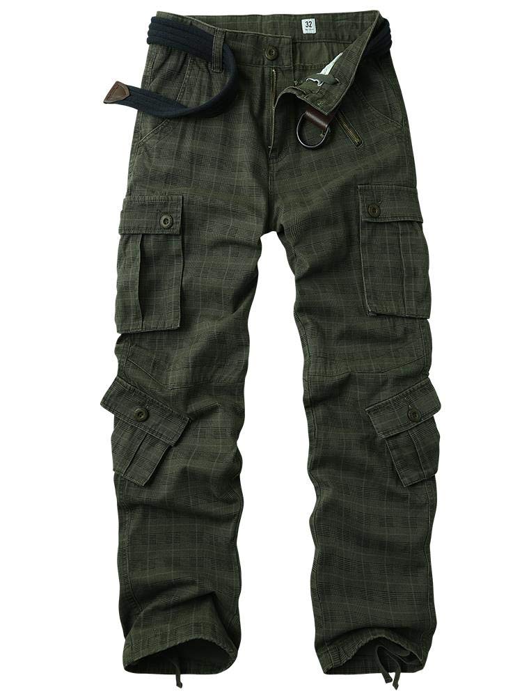 AKARMY Men's Tactical Cargo Pants - Military Camo Combat Work Pants with 8 Pockets (No Belt Included) - Perfect for Outdoor Adventures, Hiking, Camping & Casual Wear