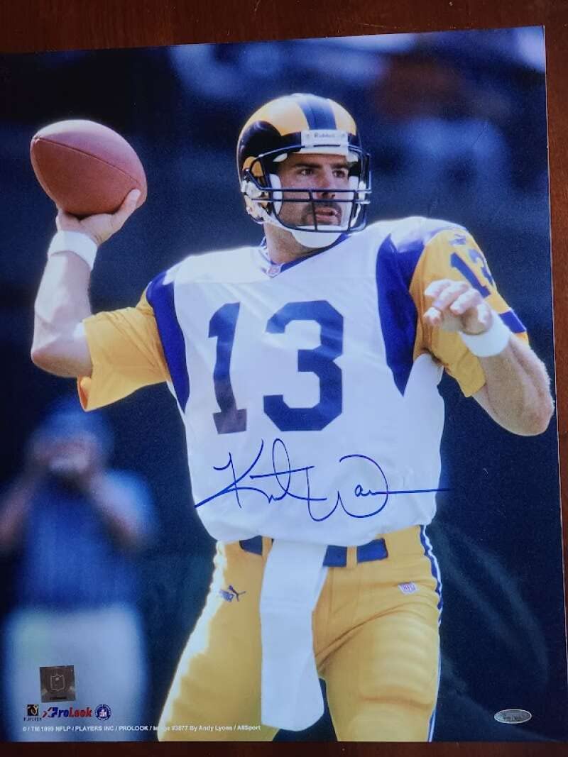 Kurt Warner JSA Signed Autographed 16x20 Photo with COA - St. Louis Rams Memorabilia for Collectors & Sports Fans