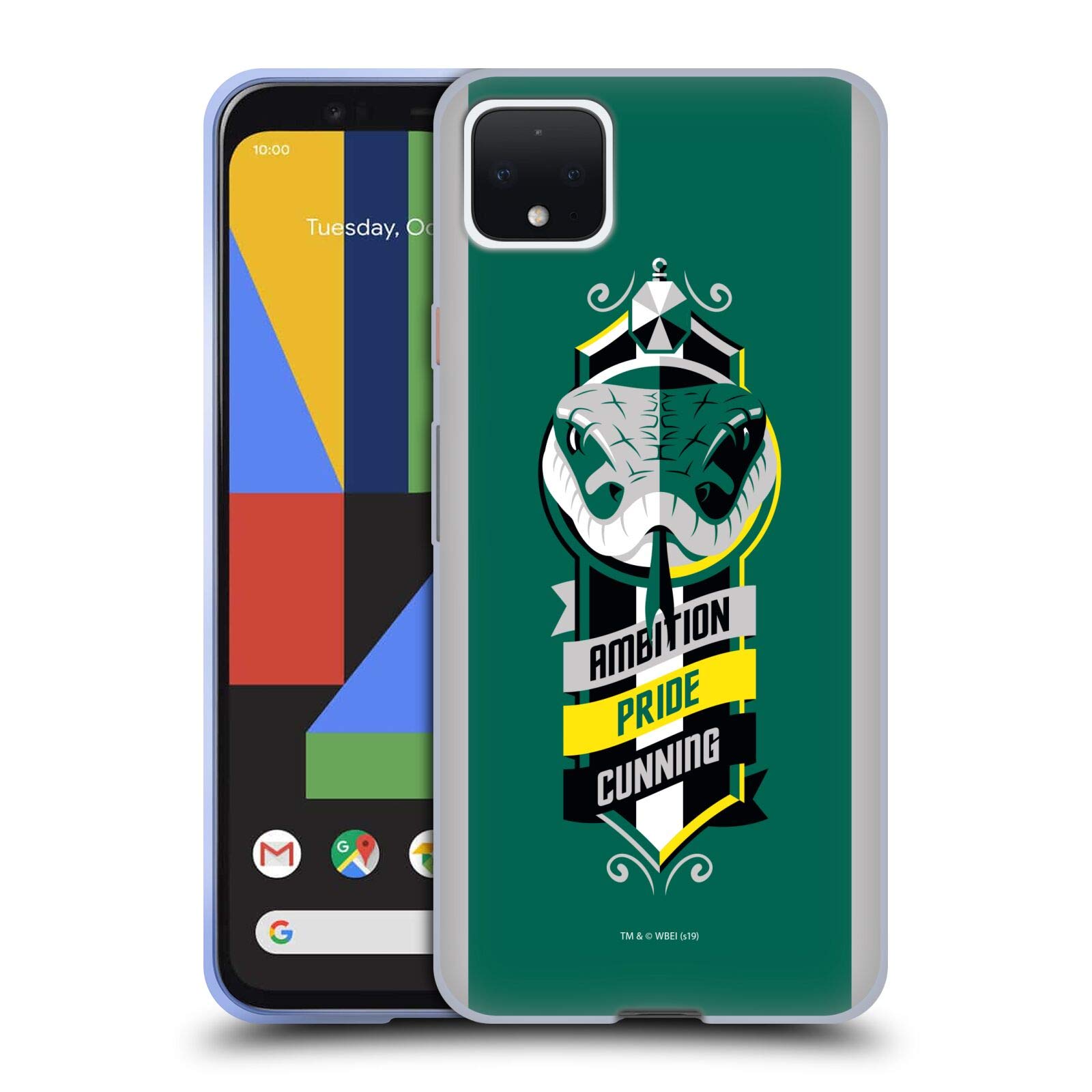 Harry Potter Slytherin Case for Google Pixel 4 XL - Soft Gel Phone Cover for Fans