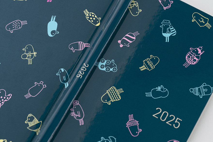 Hobonichi Techo 2025 Planner - April Start Hobotoridori Sparkling Weeks Hardcover (Japanese Edition) | Weekly Horizontal Layout, Monday Start | Perfect for Journaling, Planning & Productivity