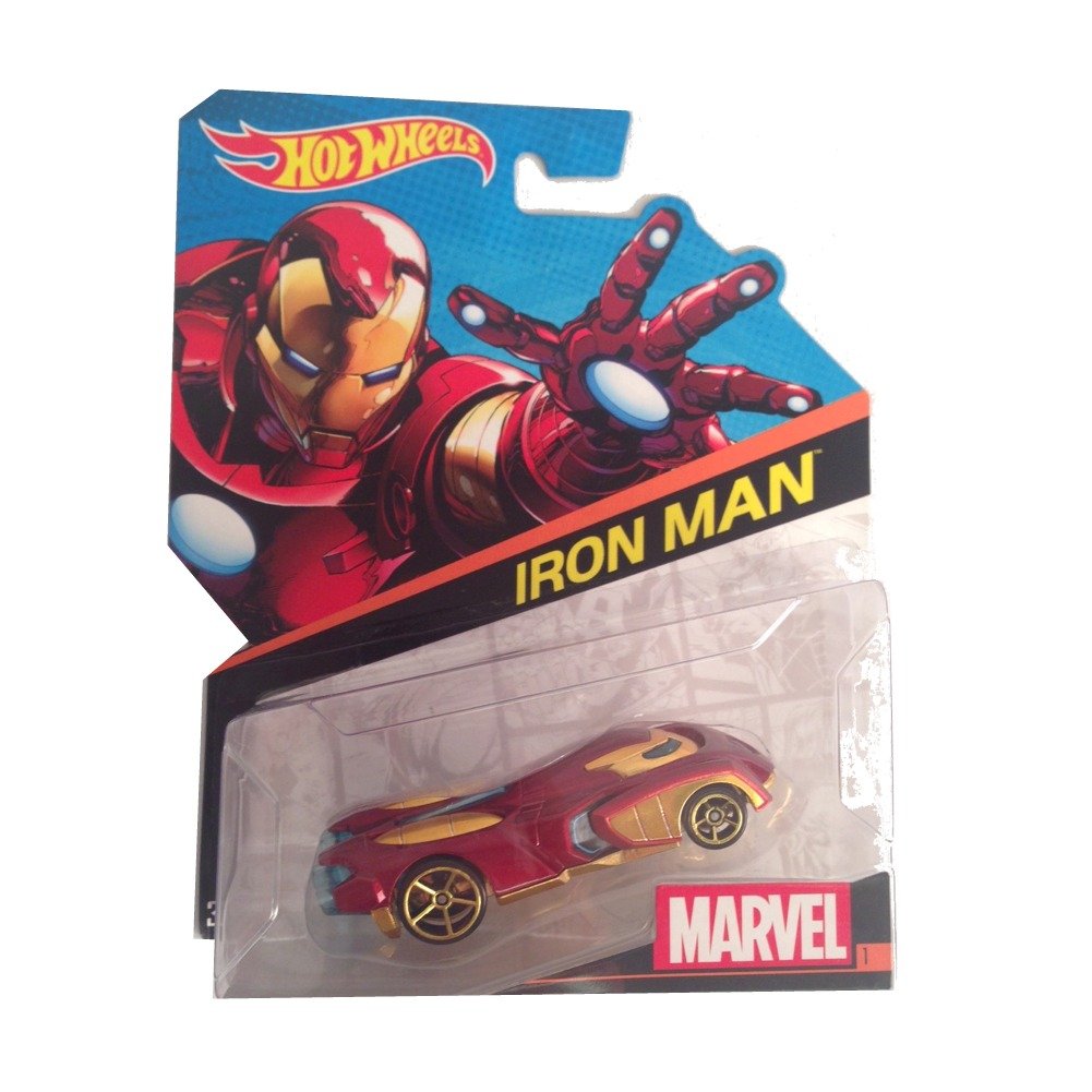Hot Wheels Marvel Character Car - Iron Man #1 Collectible Die-Cast Toy for Kids & Adults | Perfect for Play, Display & Gift Giving