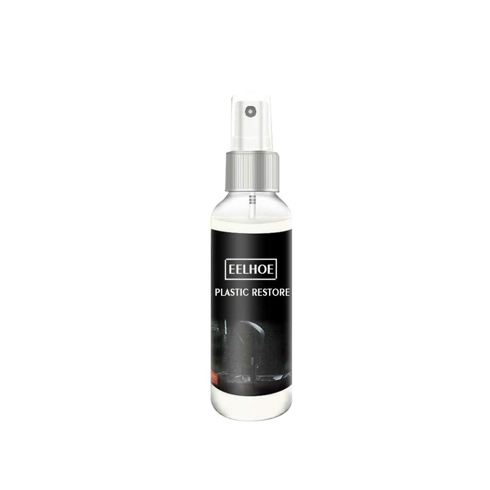 100ml Plastic Parts Retreading Agent - Car Interior & Exterior Plastic Restorer Spray for Most Vehicles | Plastic Coating & Maintenance Solution for Dashboards, Trim & More