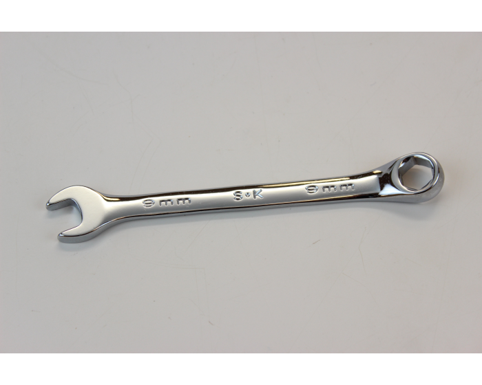 9mm 12-Point Metric Combination Chrome Wrench - Perfect for Automotive Repairs, Plumbing, and DIY Projects