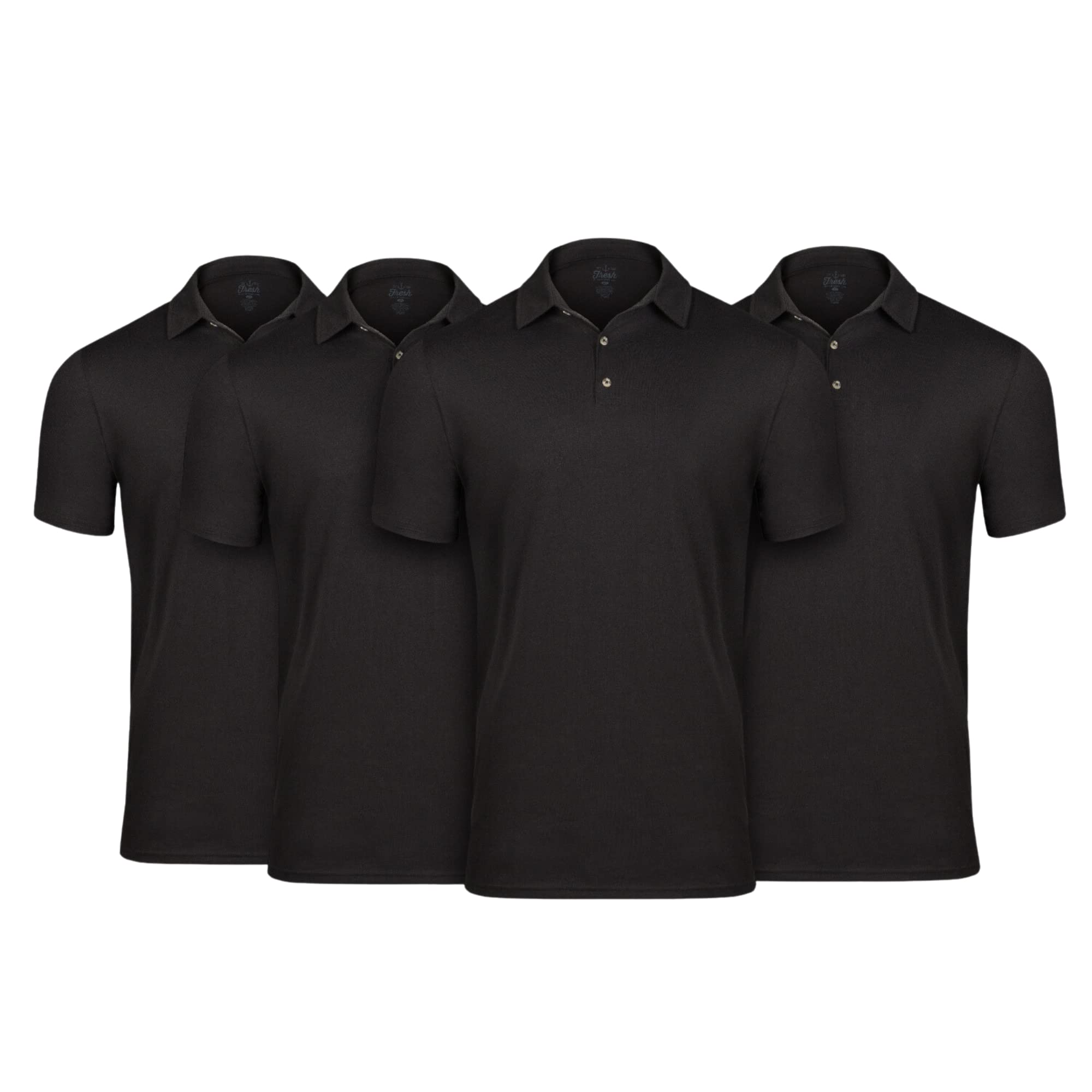 Premium Men's Polo Shirts Pack - Soft Fitted Classic Cotton Poly Shirt for Men - Breathable & Pre-Shrunk - Perfect for Golf, Casual Wear & Office Outfits