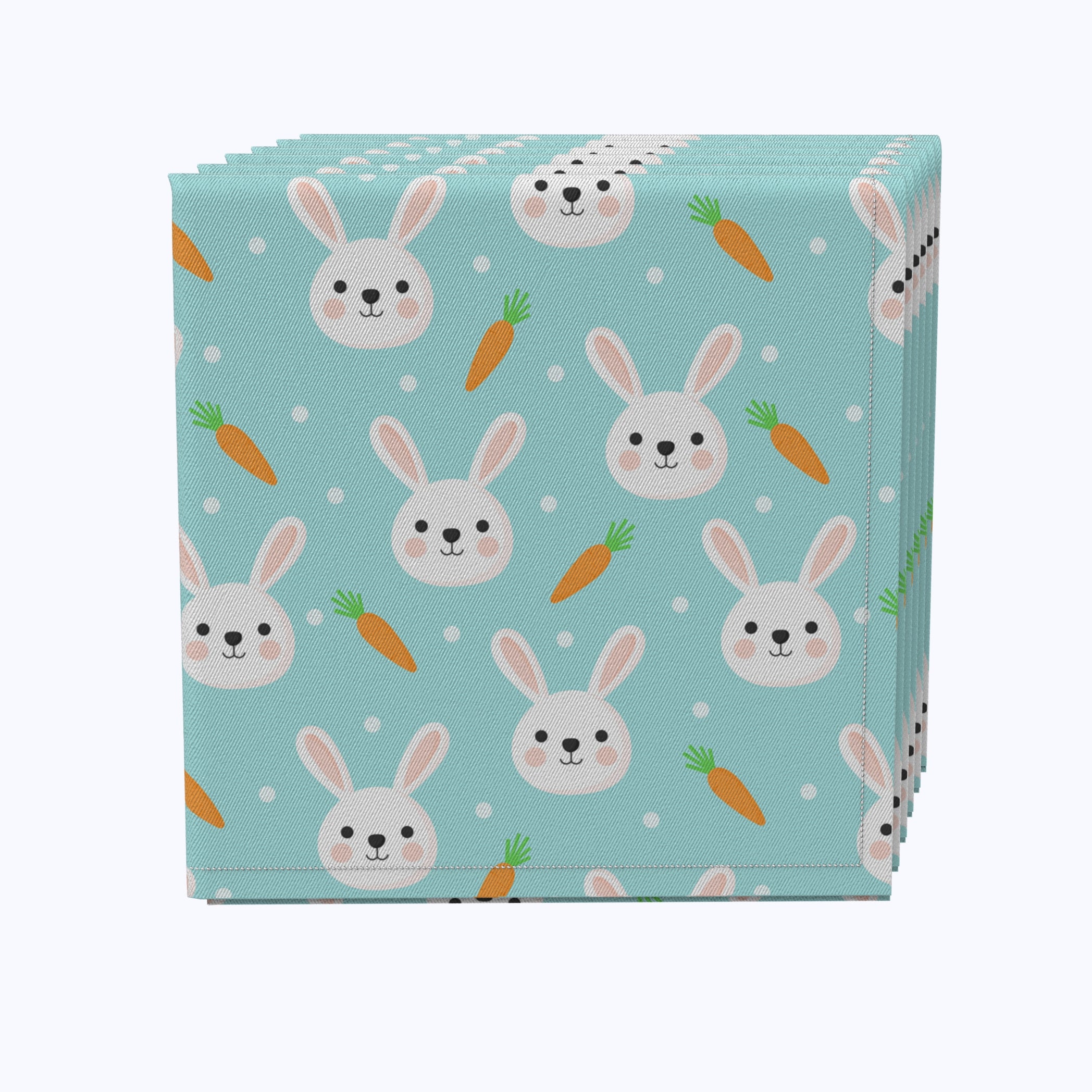 Easter Bunny Party Napkins - 50 Count Disposable Decorative Napkins for Easter Celebrations, Spring Parties, and Holiday Gatherings