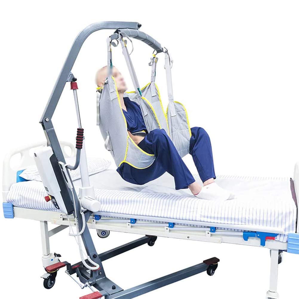 WLKQ Toileting Sling Patient Lift - Full Body Mesh Transfer Sling for Bed to Wheelchair, Shower Chair & Toilet - Divided Leg Design for Safe Patient Transfer - Ideal for Home Care & Rehabilitation
