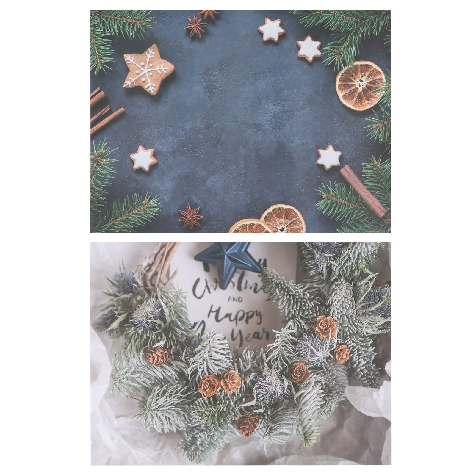 Christmas Backdrop Decor - PRETYZOOM Photo Props for Indoor/Outdoor Party & Home Decoration