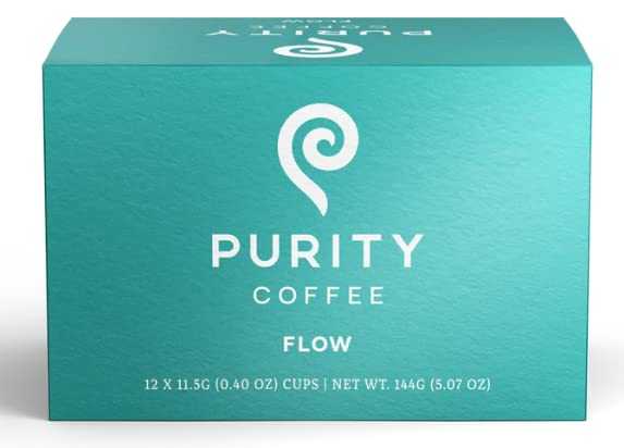 Organic Coffee Pods - Purity Coffee, 12 Pods per Box, Certified Organic Specialty Grade Arabica Beans for Keurig Machines | Perfect for Home, Office & Gifting