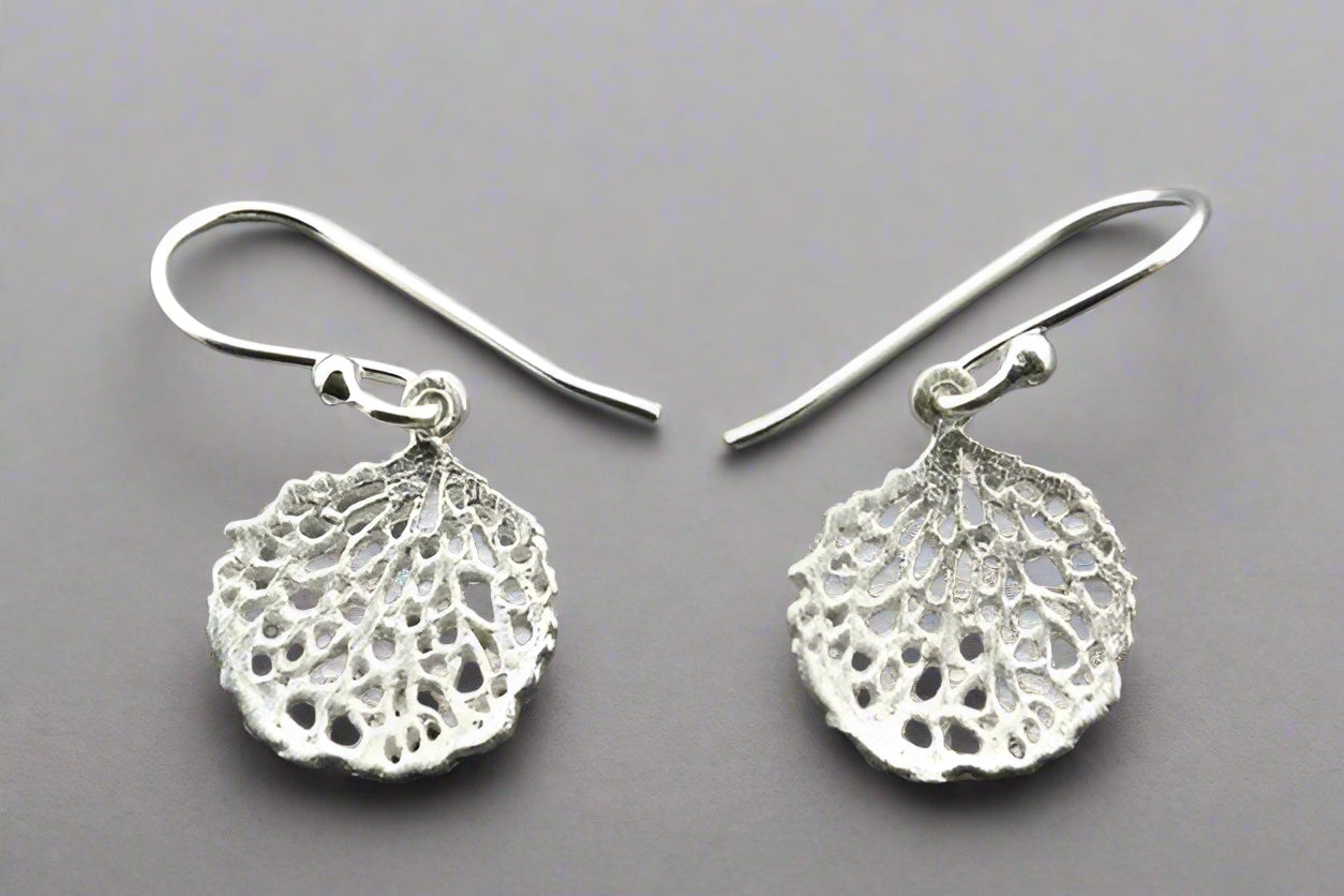 Elegant Mini Lace Concave Disc Earrings for Women - Boho Chic Dangle Earrings for Party, Wedding & Everyday Wear