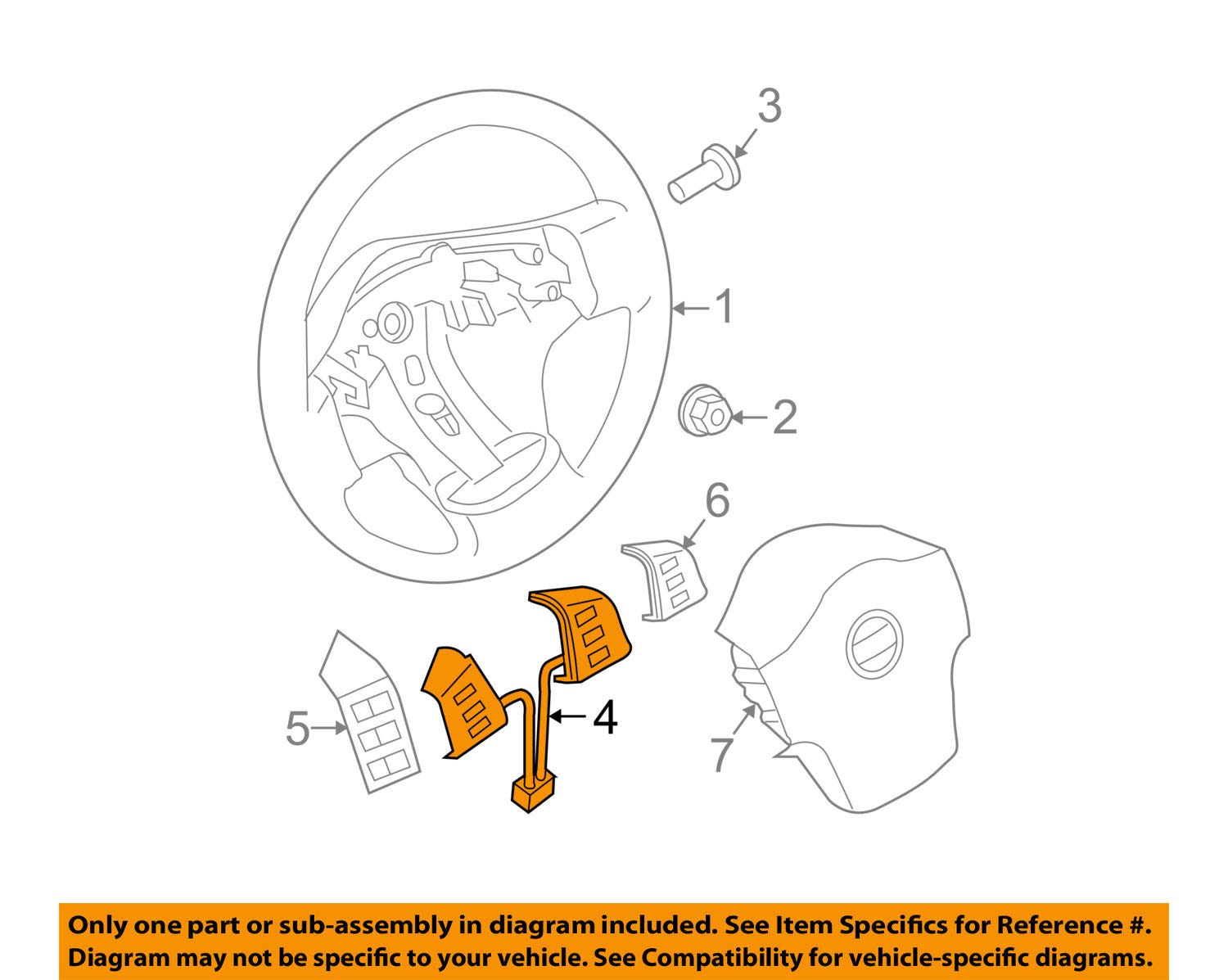 Nissan 25550-ZS50C Cruise Control Switch - OEM Replacement Part for Smooth Driving Experience | Compatible with Nissan Vehicles | Perfect for Highway Commuting & Long Road Trips