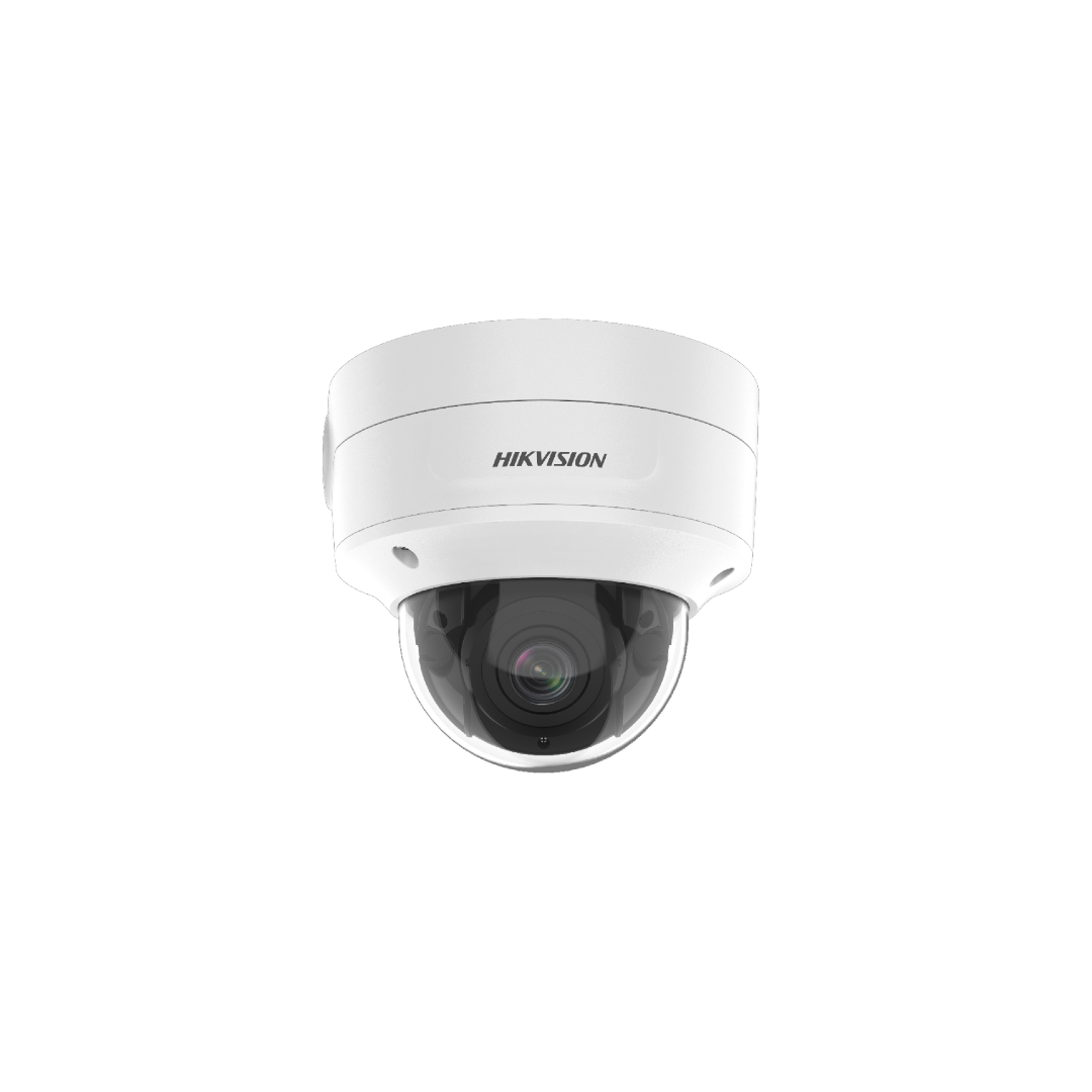Hikvision DS-2CD2746G2-IZS 4MP Dome Security Camera with AcuSense, PoE, SD Slot, IR LEDs & Varifocal Lens (2.8-12mm) - Indoor/Outdoor Surveillance for Home & Business Security