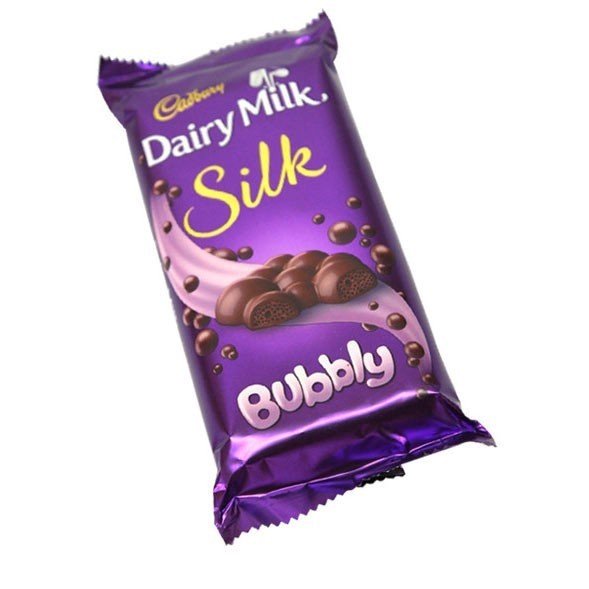 Cadbury Dairy Milk Silk Bubbly Chocolate Bar 50g - Creamy & Smooth Milk Chocolate with Bubbles for Gifts, Snacking & Desserts