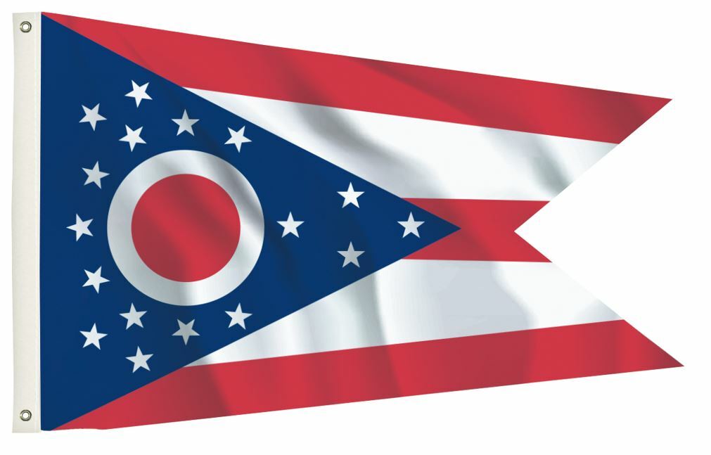 Ohio State Buckeyes Flag 6x10 Feet - Heavy Duty Printed Nylon Outdoor Flag with Brass Grommets - Perfect for Football Games, Tailgating & Home Decor