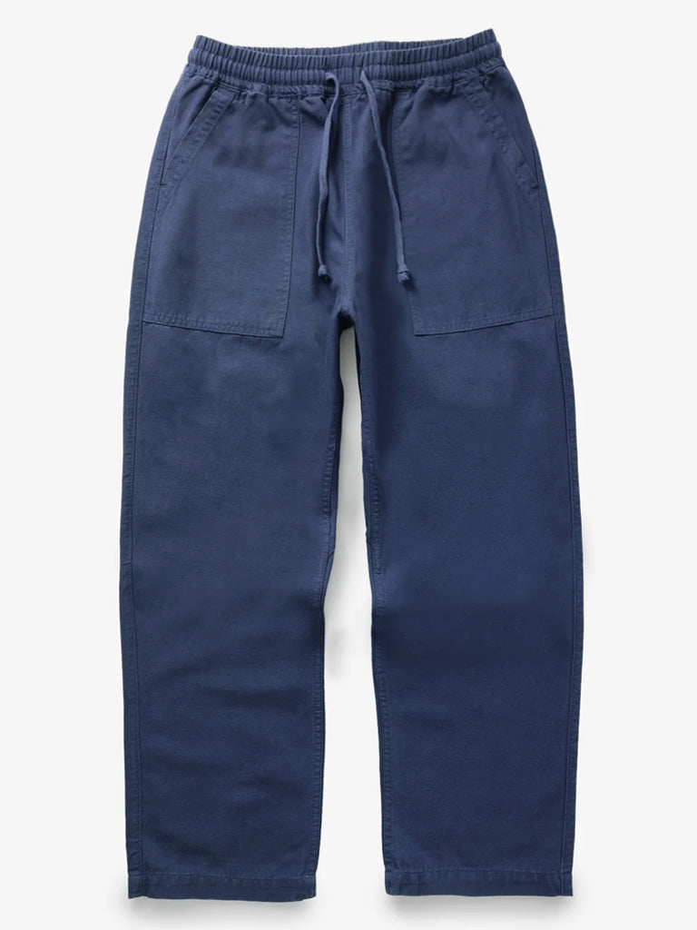 Premium Service Works Chef Pants for Men - Comfortable Navy Blue Kitchen Work Pants with Breathable Fabric - Ideal for Professional Chefs, Cooking Enthusiasts & Restaurant Staff