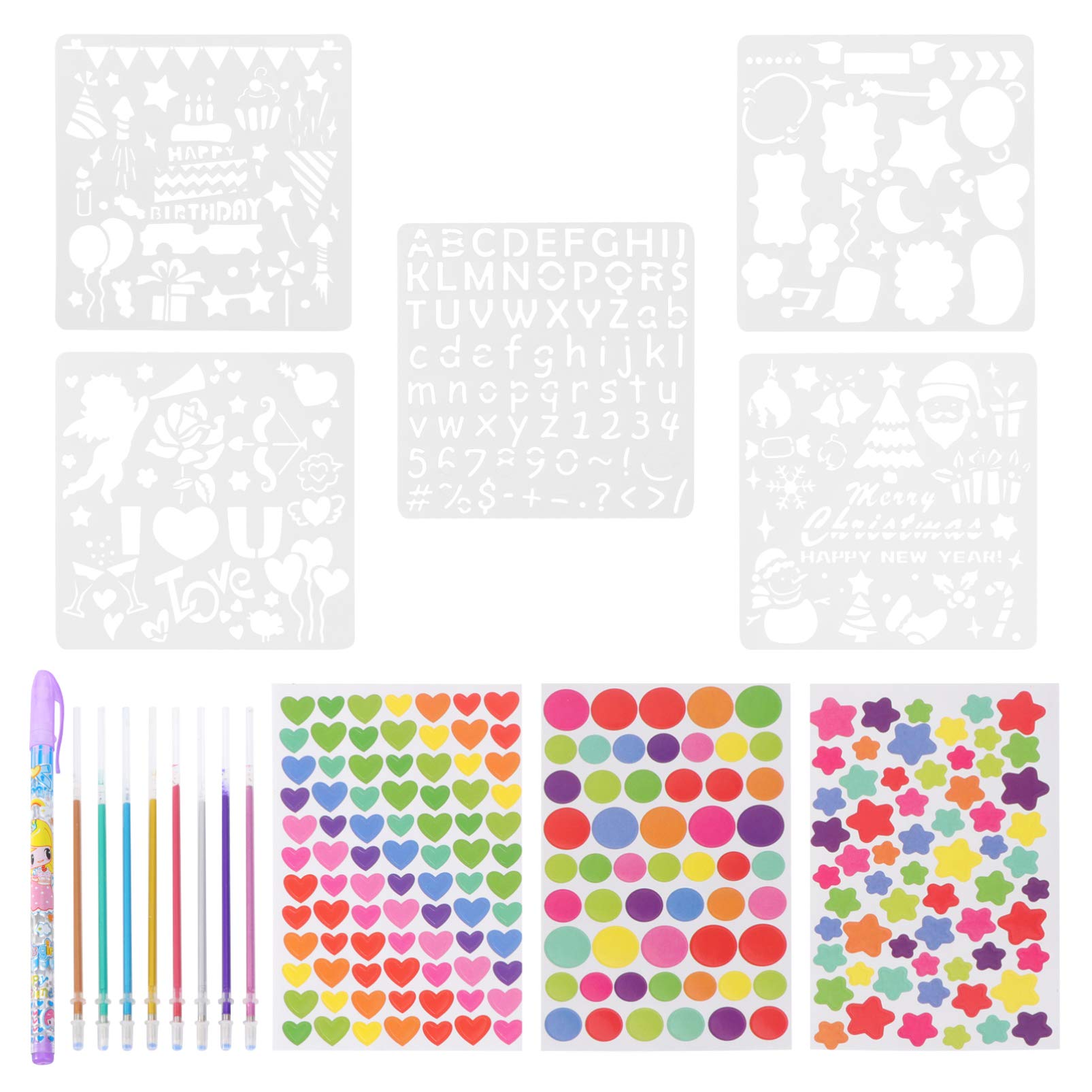 DOITOOL 2 Sets DIY Explosion Gift Box Kit - Memory Photo Album Scrapbooking Set with Stickers, Templates & Stencil Pen - Perfect for Wedding Proposals, Anniversaries, Valentine's Day & Romantic Surprises