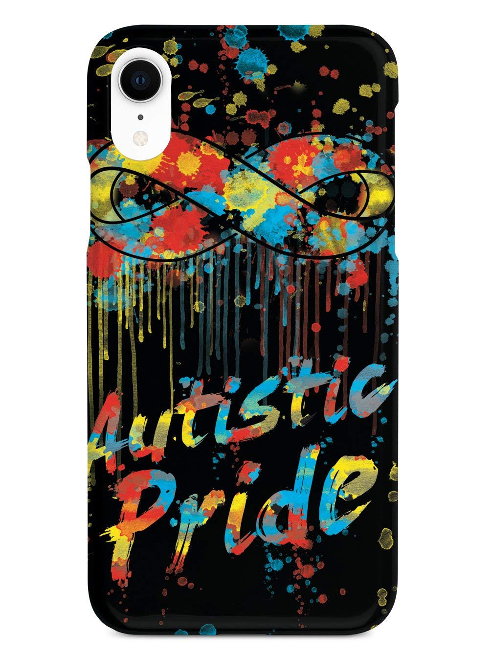 3D Textured Protective Phone Case for Apple iPhone XR - Autism Awareness & Autistic Pride Design - Durable Shockproof Cover for iPhone XR - Perfect for Daily Use, Work, and Autism Support Events