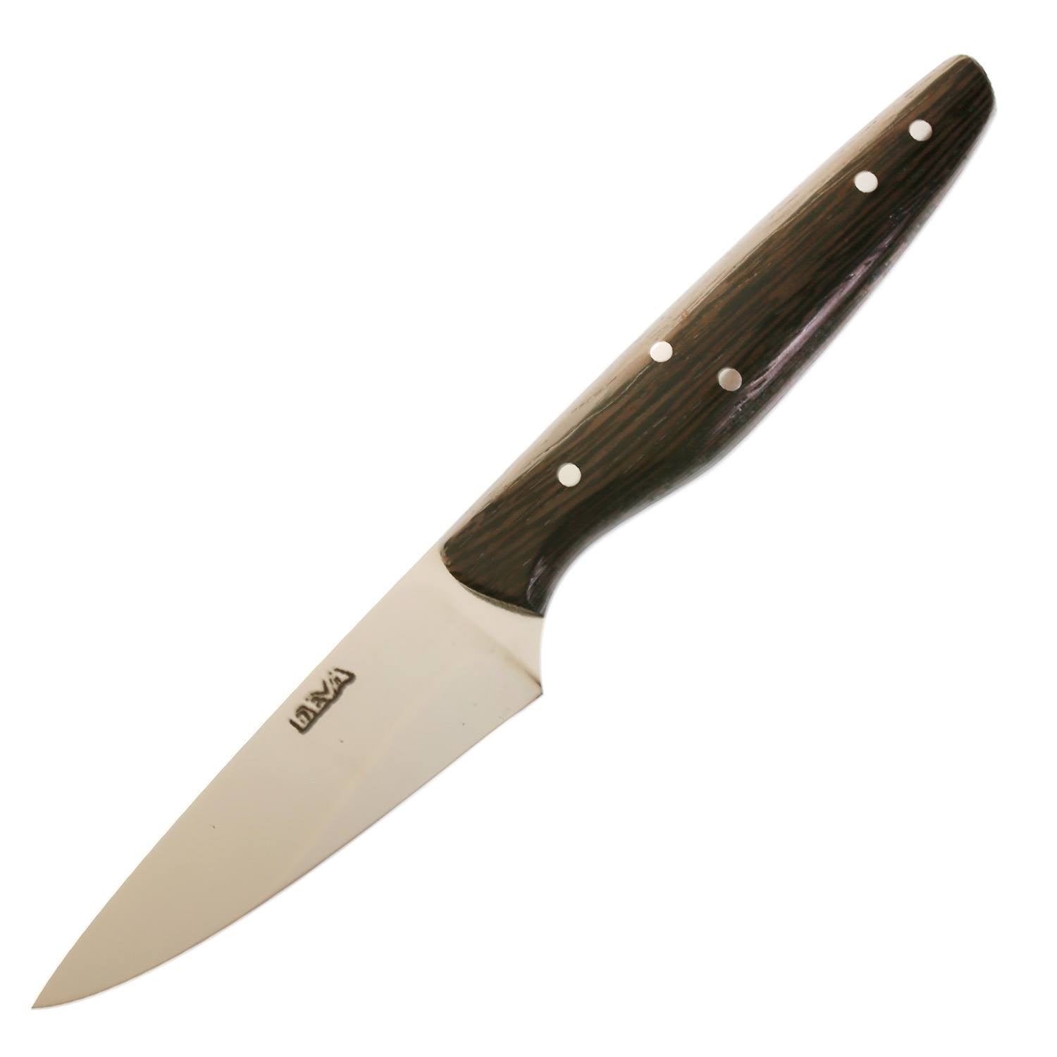 DEVA Professional Chef Knife - Wenge Wood Handle - Sharp Kitchen Knife for Slicing, Dicing & Chopping - Perfect for Home Cooks & Professional Chefs